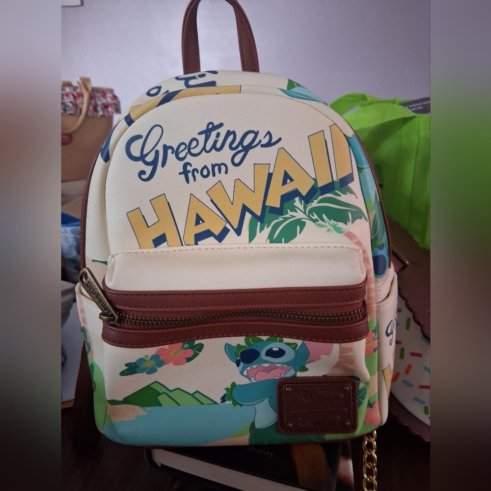 Lilo And Stitch Postcard Loungefly Mini Backpack